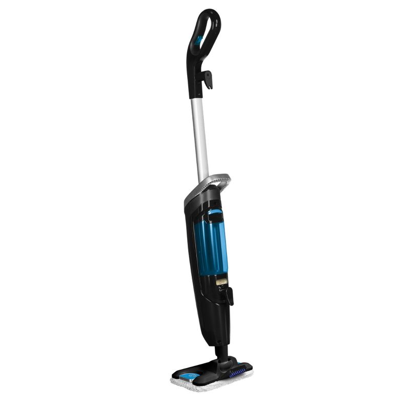 Electronice si Electrocasnice - Ingrijirea locuintei - Aspiratoare - Mop cu abur Rowenta Steam Power RY6555WH, 1200W, 0.6L, filtru anticalcar, 3 setari de reglaj al aburului, Negru/Albastru - Infinity.ro