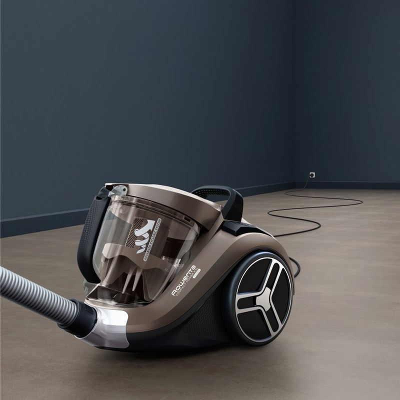 Electronice si Electrocasnice - Ingrijirea locuintei - Aspiratoare - Aspirator fara sac Compact Power XXL RO4B50EA, 900 W, recipient pentru praf 2.5 L, 3 niveluri de filtrare, crem - Infinity.ro