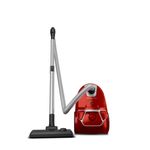 Electronice si Electrocasnice - Ingrijirea locuintei - Aspiratoare - Aspirator cu sac Rowenta Compact Power parquet RO3923EA, 750W, Clasa A, Tub telescopic din metal, Sac Hygiene+, Rosu - Infinity.ro