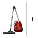 Electronice si Electrocasnice - Ingrijirea locuintei - Aspiratoare - Aspirator cu sac Rowenta Compact Power parquet RO3923EA, 750W, Clasa A, Tub telescopic din metal, Sac Hygiene+, Rosu - Infinity.ro