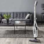 Electronice si Electrocasnice - Ingrijirea locuintei - Aspiratoare - Aspirator vertical 2in1 Dual Force Rowenta RH6737WH, 100W, 18V, autonomie 45 min, 2 viteze, recipient 0.6L, pliabil, alb - Infinity.ro