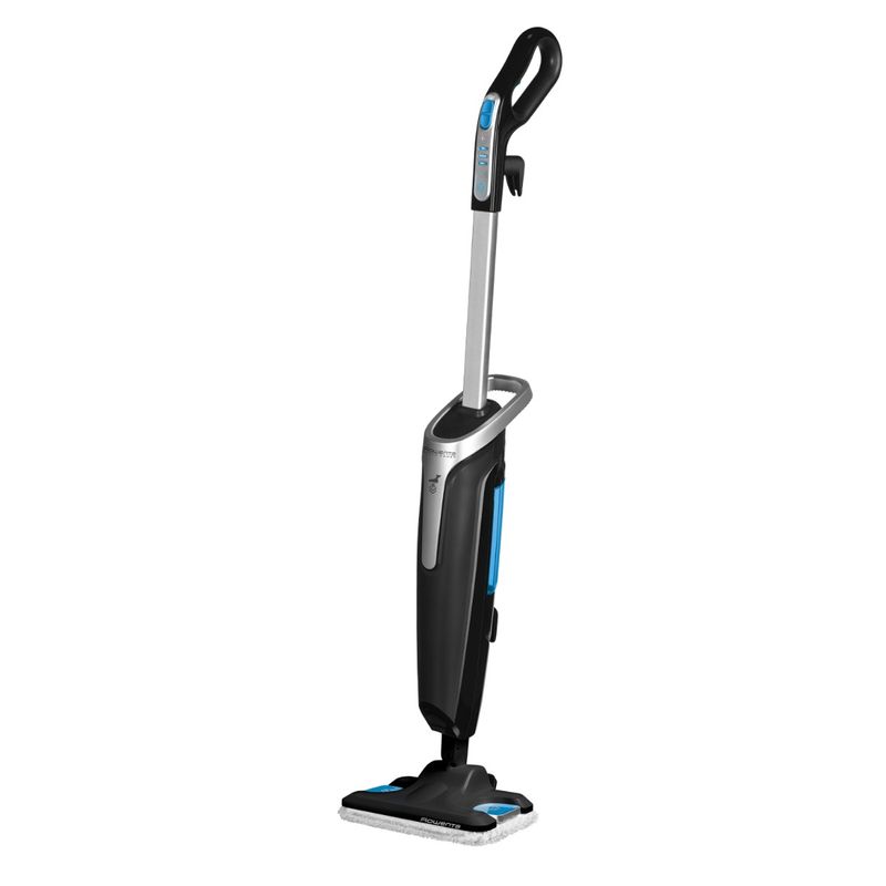 Electronice si Electrocasnice - Ingrijirea locuintei - Aspiratoare - Mop cu abur Rowenta Steam Power RY6555WH, 1200W, 0.6L, filtru anticalcar, 3 setari de reglaj al aburului, Negru/Albastru - Infinity.ro