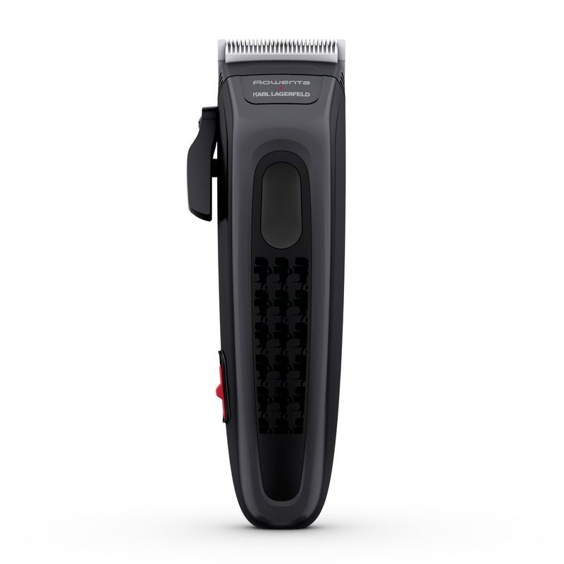 Ingrijire personala si Cosmetice - Aparate & accesorii ingrijire personala - Aparate de ras si tuns - Aparate de tuns - Aparat de tuns parul Rowenta x Karl Lagerfeld Perfect Line TN152LF0, lame inox, 6 piepteni, 5200 rpm, negru - Infinity.ro