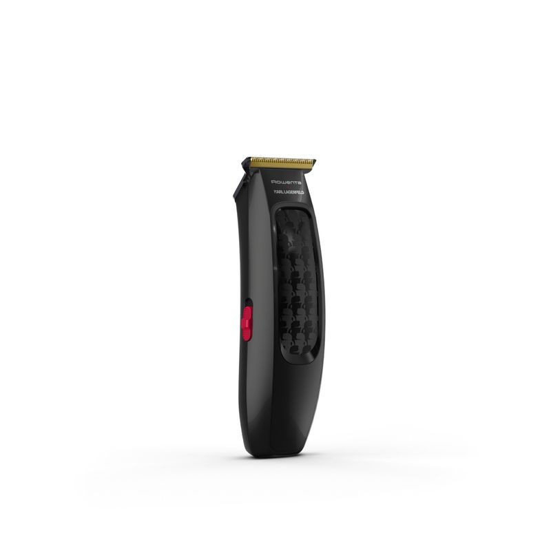 Ingrijire personala si Cosmetice - Aparate & accesorii ingrijire personala - Aparate de ras si tuns - Aparate de tuns - Aparat de tuns parul Rowenta x Karl Lagerfeld Perfect Line TN182LF0, lame inox, 6 piepteni, 5200 rpm, negru - Infinity.ro