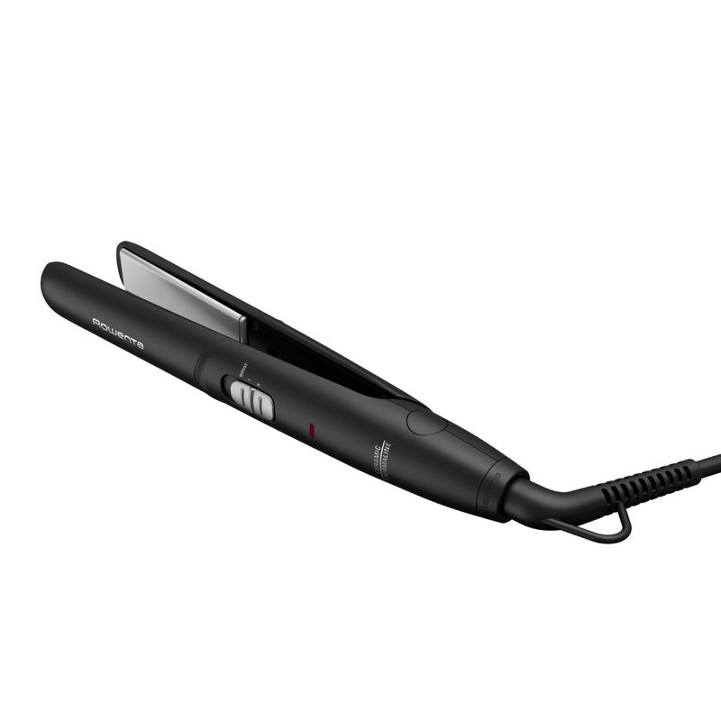 Ingrijire personala si Cosmetice - Aparate & accesorii ingrijire personala - Hair styling - Placi de indreptat parul - Placa de par Rowenta Express Style SF1810F0, invelis Ceramic Tourmaline, 2 trepte de temperatura, negru & argintiu - Infinity.ro
