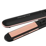 Ingrijire personala si Cosmetice - Aparate & accesorii ingrijire personala - Hair styling - Placi de indreptat parul - Placa de par Rowenta Express Shine SF4620F0, 210 grade, invelis ceramic, 8 trepte de temperatura, negru - Infinity.ro