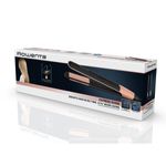 Ingrijire personala si Cosmetice - Aparate & accesorii ingrijire personala - Hair styling - Placi de indreptat parul - Placa de par Rowenta Express Shine SF4620F0, 210 grade, invelis ceramic, 8 trepte de temperatura, negru - Infinity.ro