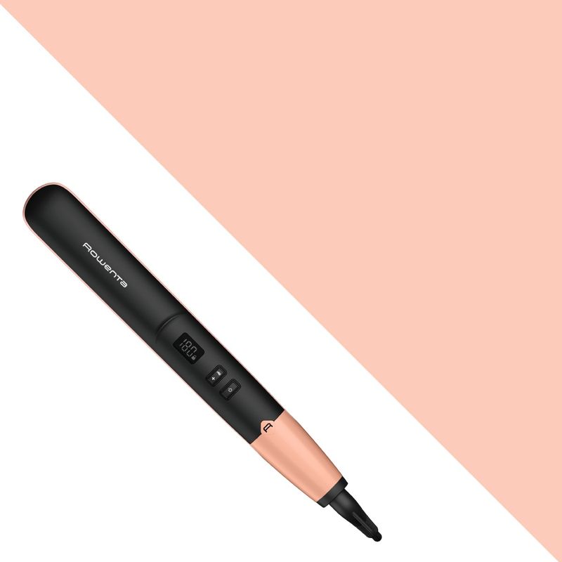 Ingrijire personala si Cosmetice - Aparate & accesorii ingrijire personala - Hair styling - Placi de indreptat parul - Placa de par Rowenta Express Shine SF4620F0, 210 grade, invelis ceramic, 8 trepte de temperatura, negru - Infinity.ro
