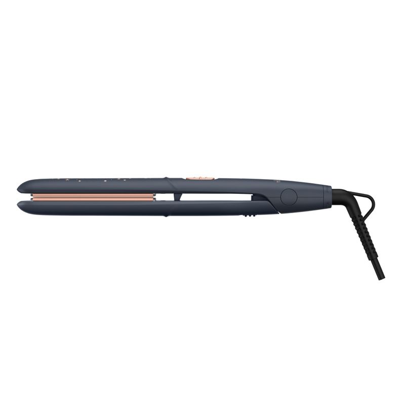 Ingrijire personala si Cosmetice - Aparate & accesorii ingrijire personala - Hair styling - Placi de indreptat parul - Placa de par Rowenta Express Style Stellar SF1831F0, invelis Ceramic Tourmaline, afisaj LED, gri & auriu - Infinity.ro