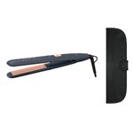 Ingrijire personala si Cosmetice - Aparate & accesorii ingrijire personala - Hair styling - Placi de indreptat parul - Placa de par Rowenta Express Style Stellar SF1831F0, invelis Ceramic Tourmaline, afisaj LED, gri & auriu - Infinity.ro