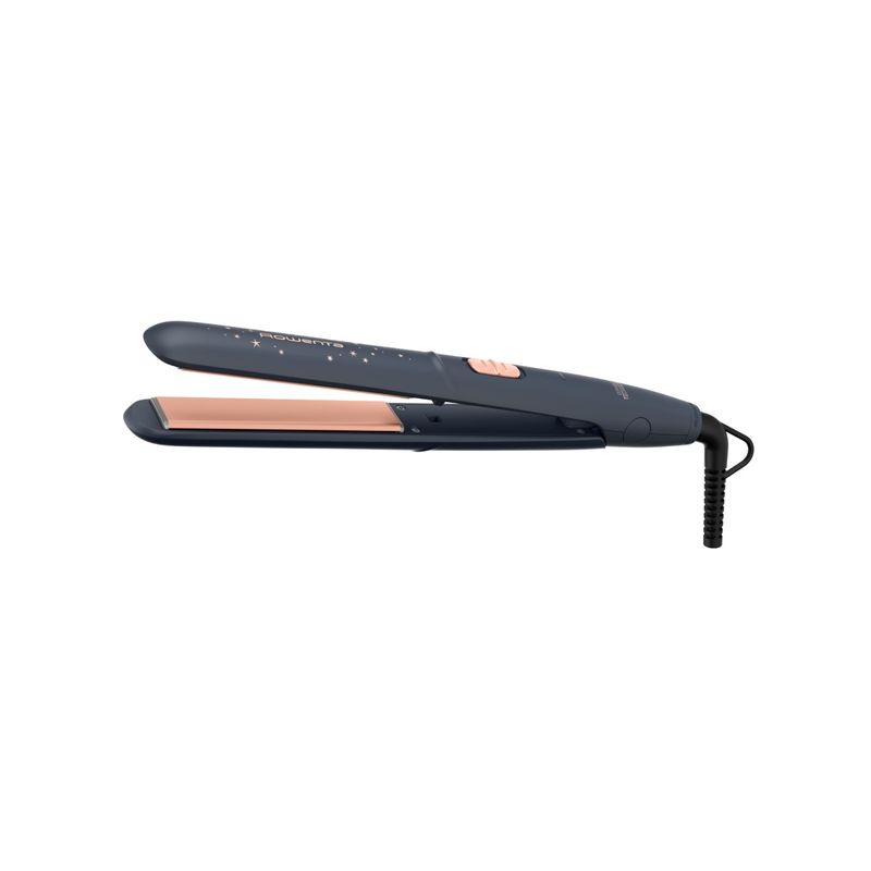 Ingrijire personala si Cosmetice - Aparate & accesorii ingrijire personala - Hair styling - Placi de indreptat parul - Placa de par Rowenta Express Style Stellar SF1831F0, invelis Ceramic Tourmaline, afisaj LED, gri & auriu - Infinity.ro