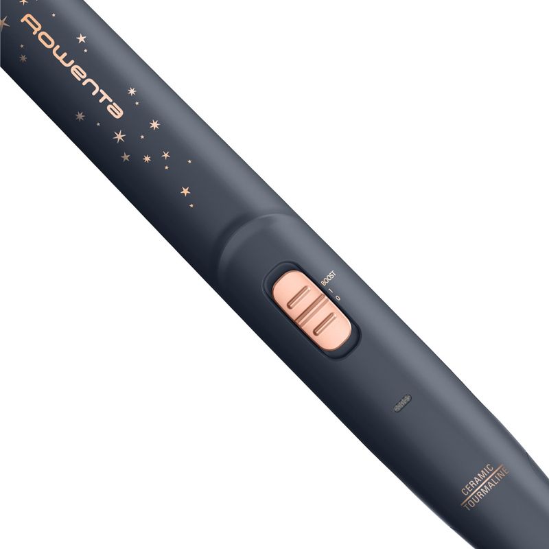 Ingrijire personala si Cosmetice - Aparate & accesorii ingrijire personala - Hair styling - Placi de indreptat parul - Placa de par Rowenta Express Style Stellar SF1831F0, invelis Ceramic Tourmaline, afisaj LED, gri & auriu - Infinity.ro
