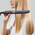 Ingrijire personala si Cosmetice - Aparate & accesorii ingrijire personala - Hair styling - Placi de indreptat parul - Placa de par Rowenta Express Style Stellar SF1831F0, invelis Ceramic Tourmaline, afisaj LED, gri & auriu - Infinity.ro