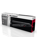 Ingrijire personala si Cosmetice - Aparate & accesorii ingrijire personala - Hair styling - Placi de indreptat parul - Placa de par ROWENTA x Karl Lagerfeld Optiliss SF323LF0, invelis Keratin & Glow, varf rece, negru & rosu - Infinity.ro