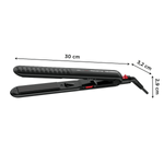 Ingrijire personala si Cosmetice - Aparate & accesorii ingrijire personala - Hair styling - Placi de indreptat parul - Placa de par ROWENTA x Karl Lagerfeld Optiliss SF323LF0, invelis Keratin & Glow, varf rece, negru & rosu - Infinity.ro