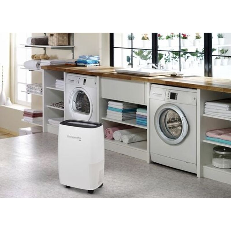 Electronice si Electrocasnice - Climatizare si sisteme de incalzire - Aparate filtrare aer - Dezumidificatoare - Dezumidificator Rowenta DH4236F0, 16 l/24 h, Rezervor 2.4 l, Intense Dry Compact, Higrometru, Linen Dry, Alb - Infinity.ro