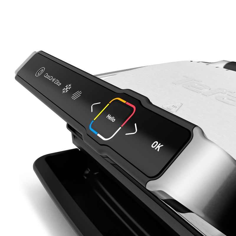 Electronice si Electrocasnice - Electrocasnice bucatarie - Aparate de gatit & desert - Gratare electrice - Gratar electric Tefal OptiGrill Elite GC750D30 cu 12 programe automate, termostat reglabil si carte de retete - Infinity.ro