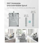 Casa si Gradina - Bucatarie si vesela - Organizare si depozitare bucatarie - Scurgator vase - Suport vase metalic, cu tava si scurgere mobila direct in chiuveta, 31x42x19 cm, gri - Infinity.ro