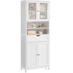 Casa si Gradina - Mobilier - Mobilier baie - Corpuri baie - Dulap de baie cu sertar si rafturi reglabile, MDF, 60x30x170 cm, alb - Infinity.ro