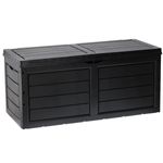 Casa si Gradina - Gradina si terasa - Mobilier exterior - Dulapuri si lazi depozitare exterior - Cutie depozitare gradina 320 l, pentru perne si accesorii, 119x52x53 cm, negru - Infinity.ro
