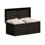 Casa si Gradina - Gradina si terasa - Mobilier exterior - Dulapuri si lazi depozitare exterior - Cutie depozitare gradina 320 l, pentru perne si accesorii, 119x52x53 cm, negru - Infinity.ro