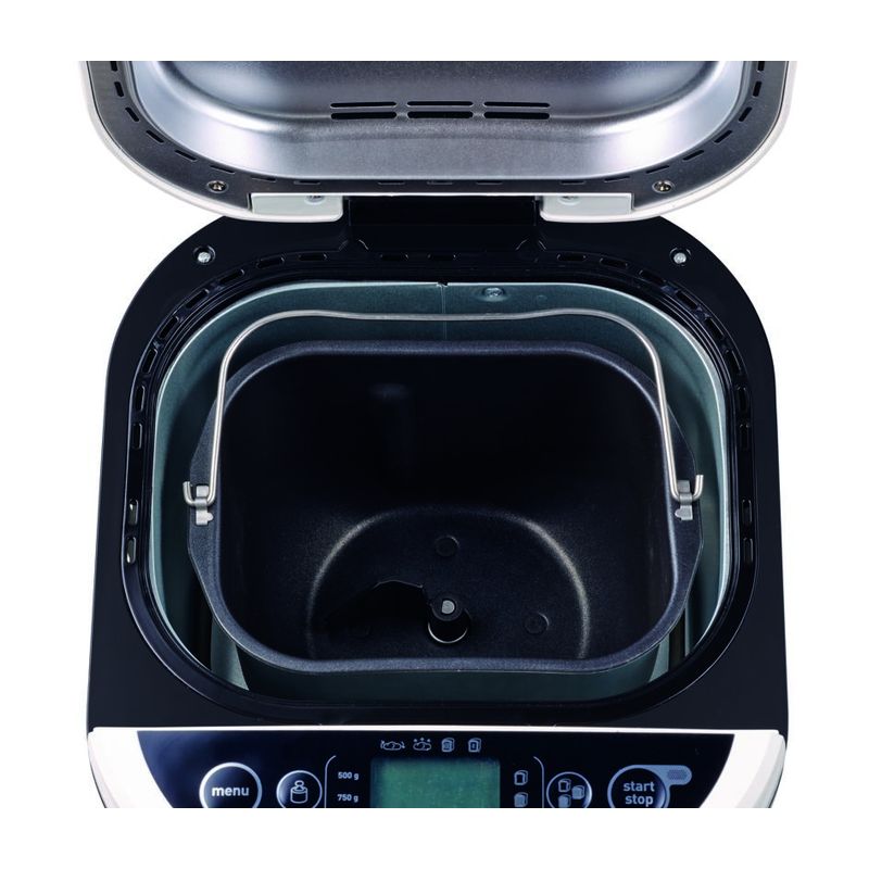 Electronice si Electrocasnice - Electrocasnice bucatarie - Preparare paine - Masina de paine Tefal Pain et Tresors PF250135, 700 W, 1000 g, 3 setari, 20 programe, 28 de retete, timer, alb/negru - Infinity.ro
