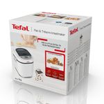 Electronice si Electrocasnice - Electrocasnice bucatarie - Preparare paine - Masina de paine Tefal Pain et Tresors PF250135, 700 W, 1000 g, 3 setari, 20 programe, 28 de retete, timer, alb/negru - Infinity.ro