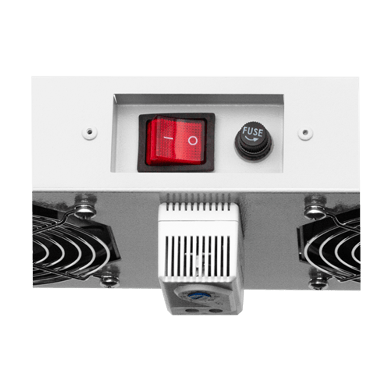 PC, gaming si accesorii - Servere - Rack server - Modul 2 ventilatoare pentru rack SBW/EXIP55 19', cu termostat, RAL 7035 - ASYTECH Networking ASY-FAN-EXIP55-THM-2F - Infinity.ro