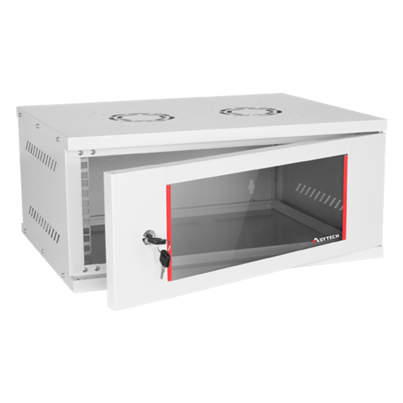 PC, gaming si accesorii - Servere - Rack server - Rack perete 4U 19'' 542X400, capacitate incarcare 50 kg, RAL7035 - ASYTECH Networking ASY-4U-5440SBW - Infinity.ro