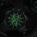 Fashion, accesorii si bijuterii - Barbati - Bijuterii barbati - Ceasuri barbati - Ceas barbatesc Curren 8489 cronograf negru-rosu cu curea din silicon si afisare data - Infinity.ro