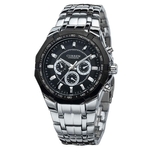 Fashion, accesorii si bijuterii - Barbati - Bijuterii barbati - Ceasuri barbati - Ceas barbatesc Curren 8084 negru argintiu cu cronograf, cadran antracit si bratara metalica - Infinity.ro