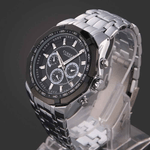 Fashion, accesorii si bijuterii - Barbati - Bijuterii barbati - Ceasuri barbati - Ceas barbatesc Curren 8084 negru argintiu cu cronograf, cadran antracit si bratara metalica - Infinity.ro