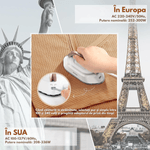 Electronice si Electrocasnice - Ingrijirea tesaturilor - Fiare de calcat - Fier de calcat mini Portabil, Ideal pentru calatorii, Dasbo®, Compact si Usor, cu tensiune universala 100-240V - Infinity.ro