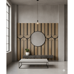 Casa si Gradina - Decoratiuni - Decoratiuni perete - Panou riflat acustic Art Deco, stejar, UnicSpot, 240x60x2.1 cm - Infinity.ro