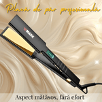 Ingrijire personala si Cosmetice - Aparate & accesorii ingrijire personala - Hair styling - Placi de indreptat parul - Placa de indreptat parul profesionala BIRAI SILKY TOUCH GOLD, Placi late de Nano-Titan - Infinity.ro