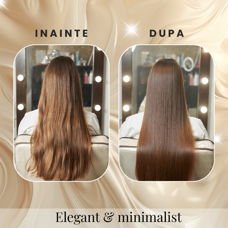 Ingrijire personala si Cosmetice - Aparate & accesorii ingrijire personala - Hair styling - Placi de indreptat parul - Placa de indreptat parul profesionala BIRAI SILKY TOUCH GOLD, Placi late de Nano-Titan - Infinity.ro