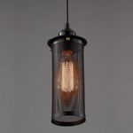 Casa si Gradina - Corpuri si surse de iluminat - Lustre si pendule - Pendul, AB Luxury Concept, industrial, negru, 24x12cm, lungime cablu 95cm - Infinity.ro