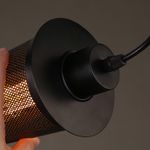 Casa si Gradina - Corpuri si surse de iluminat - Lustre si pendule - Pendul, AB Luxury Concept, industrial, negru, 24x12cm, lungime cablu 95cm - Infinity.ro