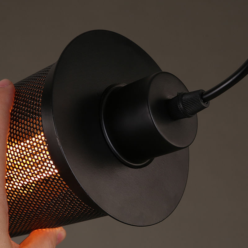 Casa si Gradina - Corpuri si surse de iluminat - Lustre si pendule - Pendul, AB Luxury Concept, industrial, negru, 24x12cm, lungime cablu 95cm - Infinity.ro