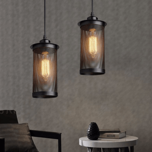 Pendul, AB Luxury Concept, industrial, negru, 24x12cm, lungime cablu 95cm