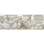 Casa si Gradina - Mobilier - Mobilier copii - Sisteme de siguranta - Set 3 Bariere Siguranta Pat Gri 2x200cm + 1x140cm, Inaltime Reglabila 68-98cm - Infinity.ro