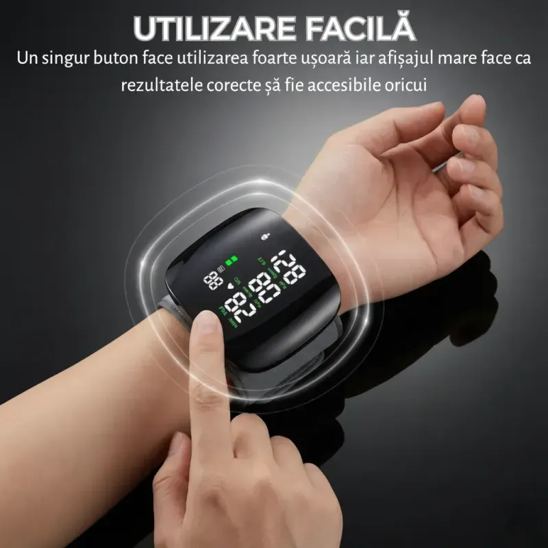 Ingrijire personala si Cosmetice - Sanatate si wellness - Aparate medicale - Tensiometre - Tensiometru de incheietura, Afisaj LED cu caractere mari, vizibile, Auto-masurare, Detectare puls neregulat - Infinity.ro