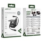 Laptop, Telefoane si Tablete - Telefoane mobile si accesorii - Accesorii Telefoane - Cabluri si adaptoare telefoane - Acefast - Data Cable (J3) - Travel Set with Retractable Cable 2x USB-C, USB, Lightning, Micro-USB, TF, 60W, 3A, 0.95m - Black - Infinity.ro