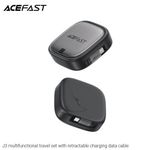 Laptop, Telefoane si Tablete - Telefoane mobile si accesorii - Accesorii Telefoane - Cabluri si adaptoare telefoane - Acefast - Data Cable (J3) - Travel Set with Retractable Cable 2x USB-C, USB, Lightning, Micro-USB, TF, 60W, 3A, 0.95m - Black - Infinity.ro