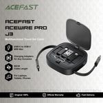 Laptop, Telefoane si Tablete - Telefoane mobile si accesorii - Accesorii Telefoane - Cabluri si adaptoare telefoane - Acefast - Data Cable (J3) - Travel Set with Retractable Cable 2x USB-C, USB, Lightning, Micro-USB, TF, 60W, 3A, 0.95m - Black - Infinity.ro