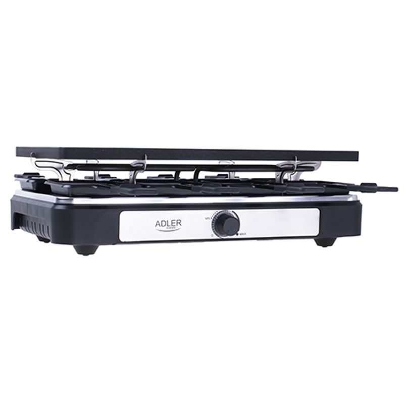 Electronice si Electrocasnice - Electrocasnice bucatarie - Aparate de gatit & desert - Gratare electrice - Gratar Raclette Adler AD 6616, 1400 W, 8 persoane - Infinity.ro