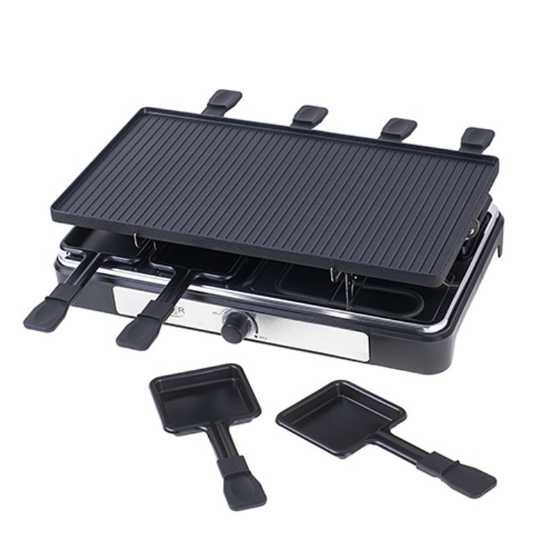 Electronice si Electrocasnice - Electrocasnice bucatarie - Aparate de gatit & desert - Gratare electrice - Gratar Raclette Adler AD 6616, 1400 W, 8 persoane - Infinity.ro