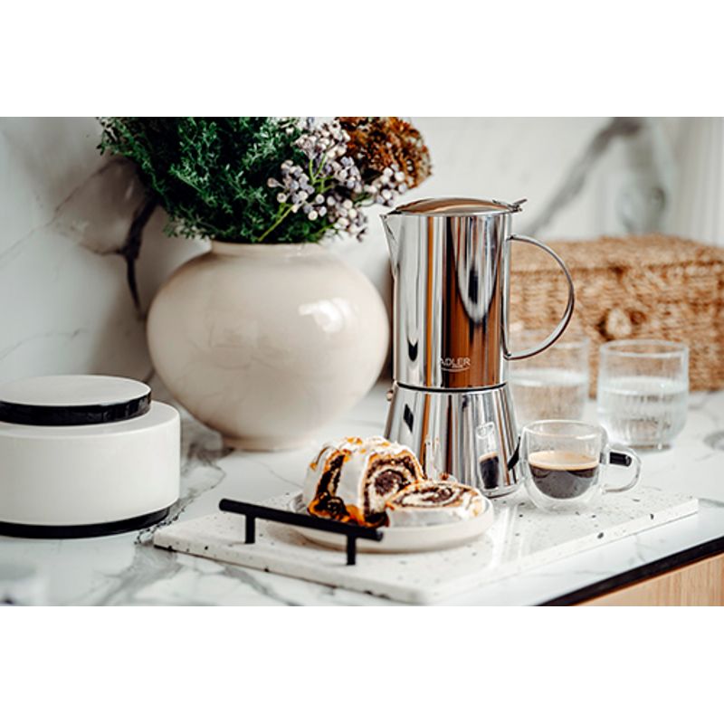 Electronice si Electrocasnice - Electrocasnice bucatarie - Preparare bauturi - Espressoare - Espresso coffee maker Adler AD 4417, 620 ml - Infinity.ro