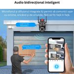 Casa si Gradina - Electrice - Smart Home - Camere de supraveghere - Camera de Supraveghere 4G LTE cu Cartela SIM, 9MP Ultra HD, 3 Lentile - Infinity.ro