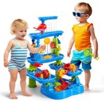 Jucarii, Copii si Bebe - Jucarii si jocuri - Jucarii de exterior - Jucarii pentru plaja si nisip - Masuta de nisip si apa cu cascade, roti si accesorii - Infinity.ro